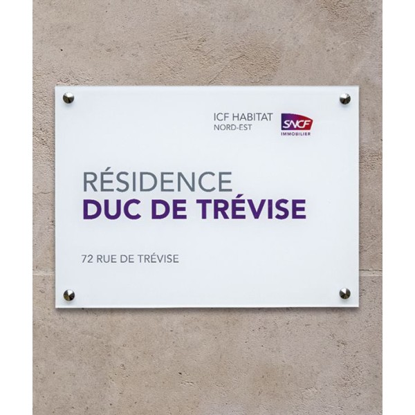 PLAQUE PROFESSIONNELLE EN ALUCOBON