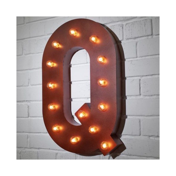 LETTRAGE LUMINEUX AVEC AMPOULES LED
